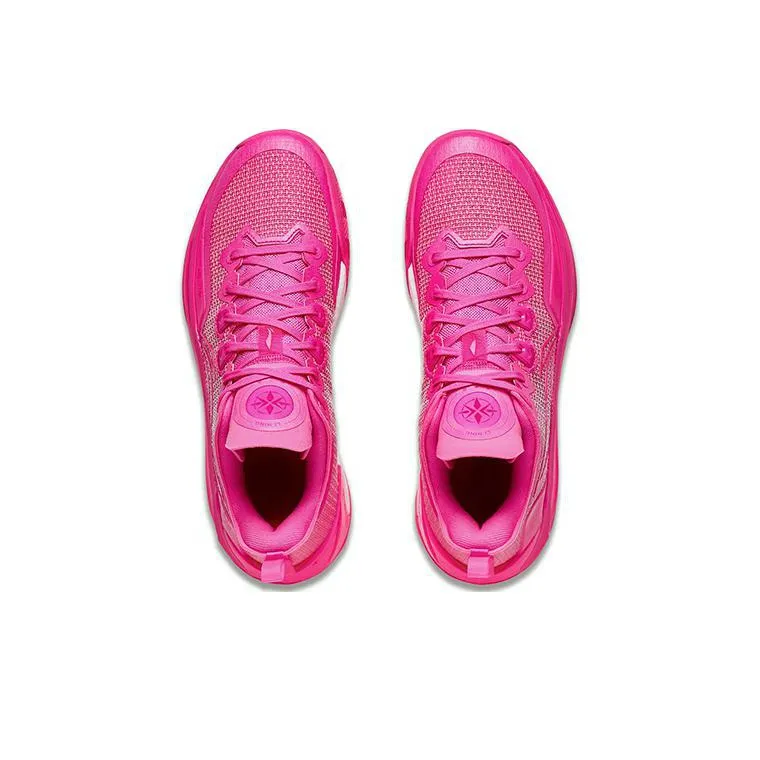 LiNing Liren 3 V2 PINK Durable Breathable Low Top Basketball Shoes Unisex Fluorescent Luminous Pink-2