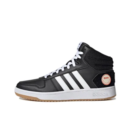 Adidas Neo Hoops 2.0 Basketball Shoes Men Mid-Top Black/White