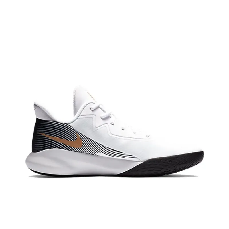 Nike Precision 4 White Metallic Gold-1