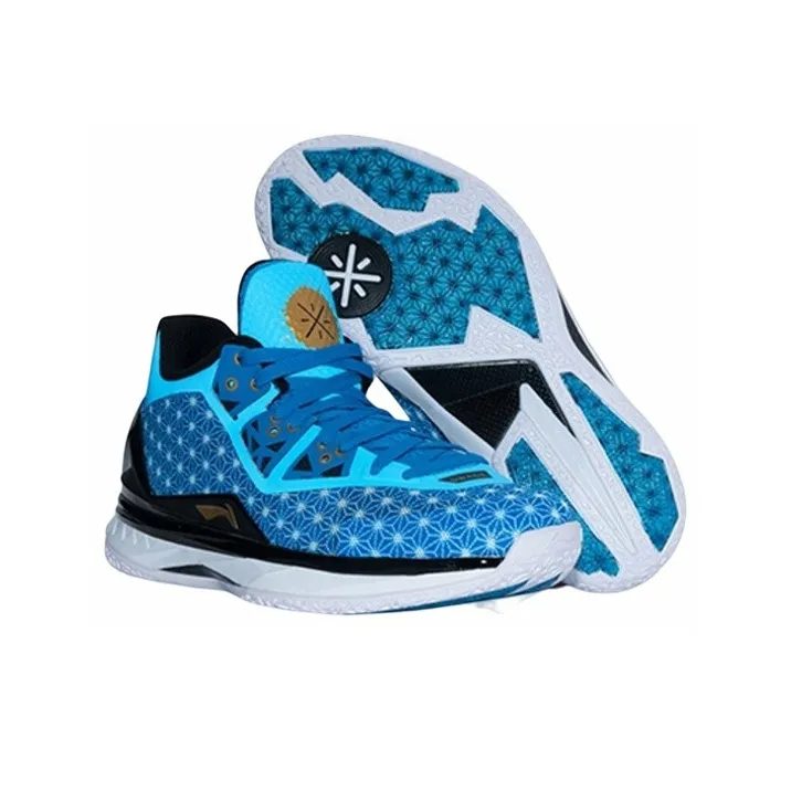 LiNing WOW 4 Chinese Years, Year Of The Fire Monkey Low Top Basketball Shoes Men's Blue Black-3
