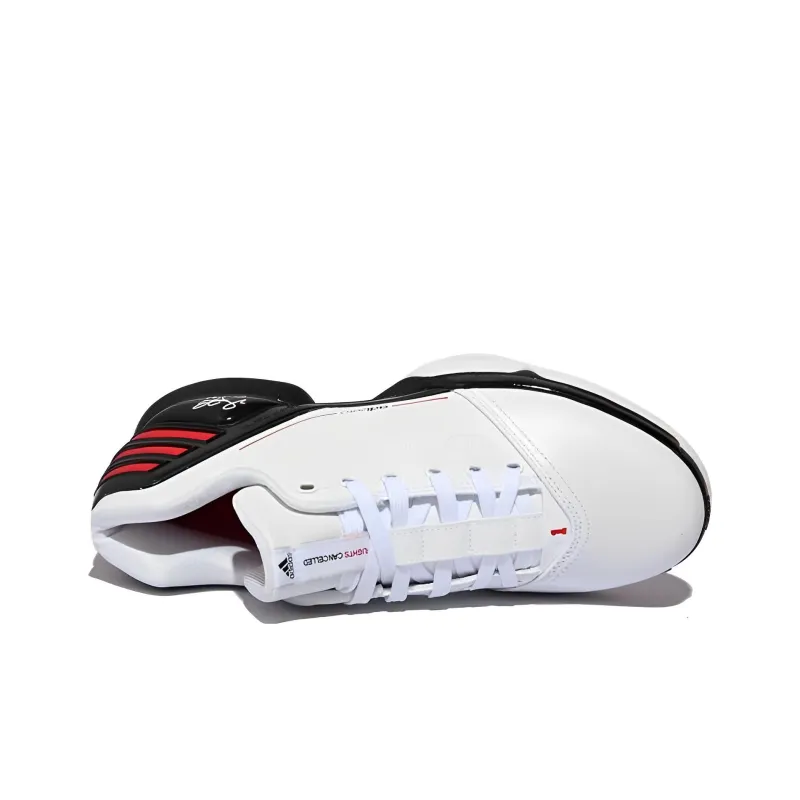 Adidas AdiZero Rose 2 Low Cushioning Wear-Resistant Low-Top Basketball Shoes Men's White-2