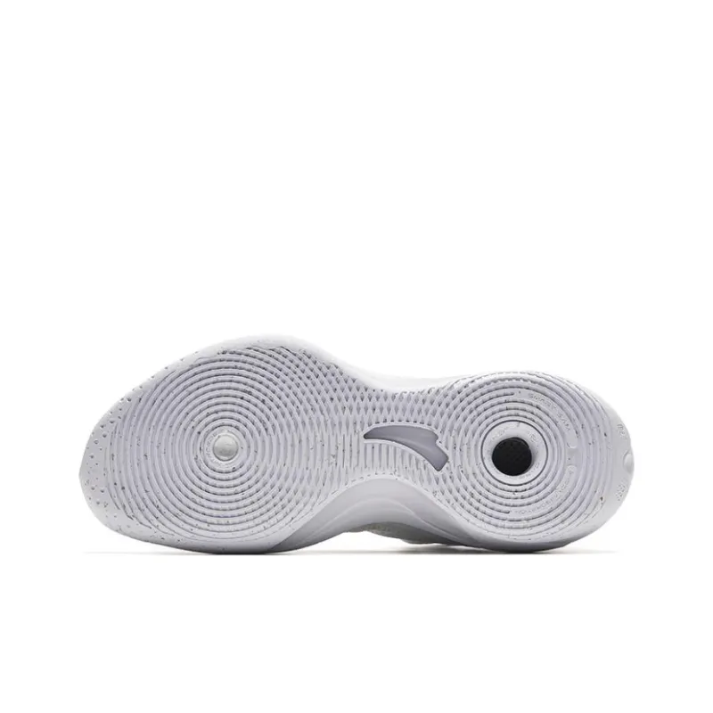 Anta KT8 KT 8 Anti Slip Wear Resistant High Top Nitrogen Technology Basketball Shoes Men's White Gold-4