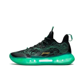 LiNing YuShuai 14 䨻 Low Cushioning Anti Slip And Wear Resistant Low Top Basketball Shoes Black Green