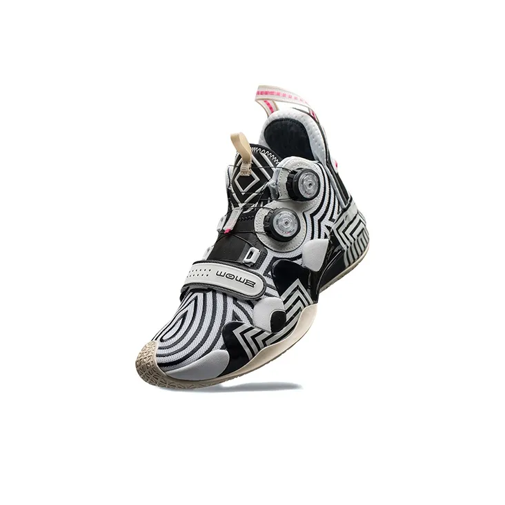 LINING WAY OF WADE Basketball Shoes Men Mid Top Black/White-3