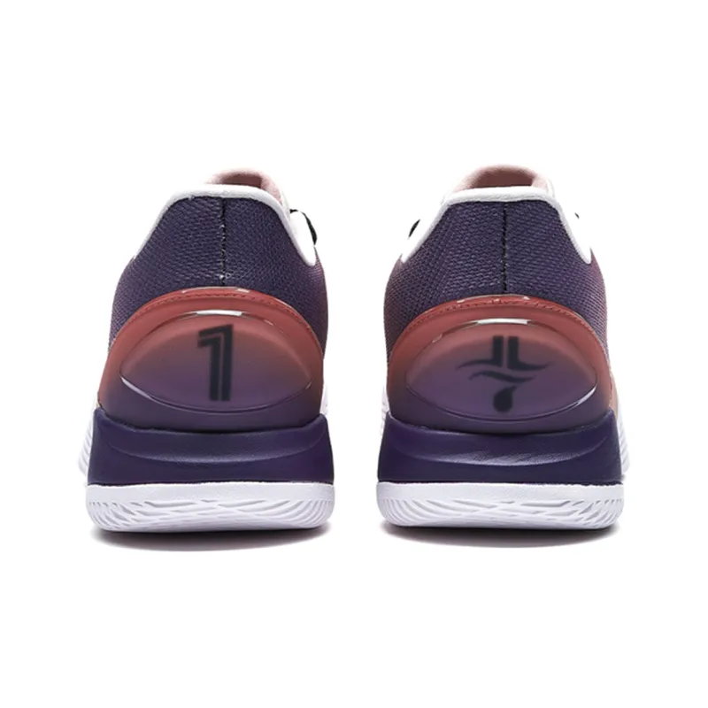 XTEP Lin Generation Low Top Basketball Shoes Men's Light Pink Purple-2