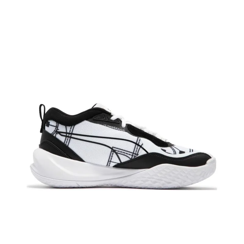 PUMA Playmaker Pro Courtside 'Black White'-1