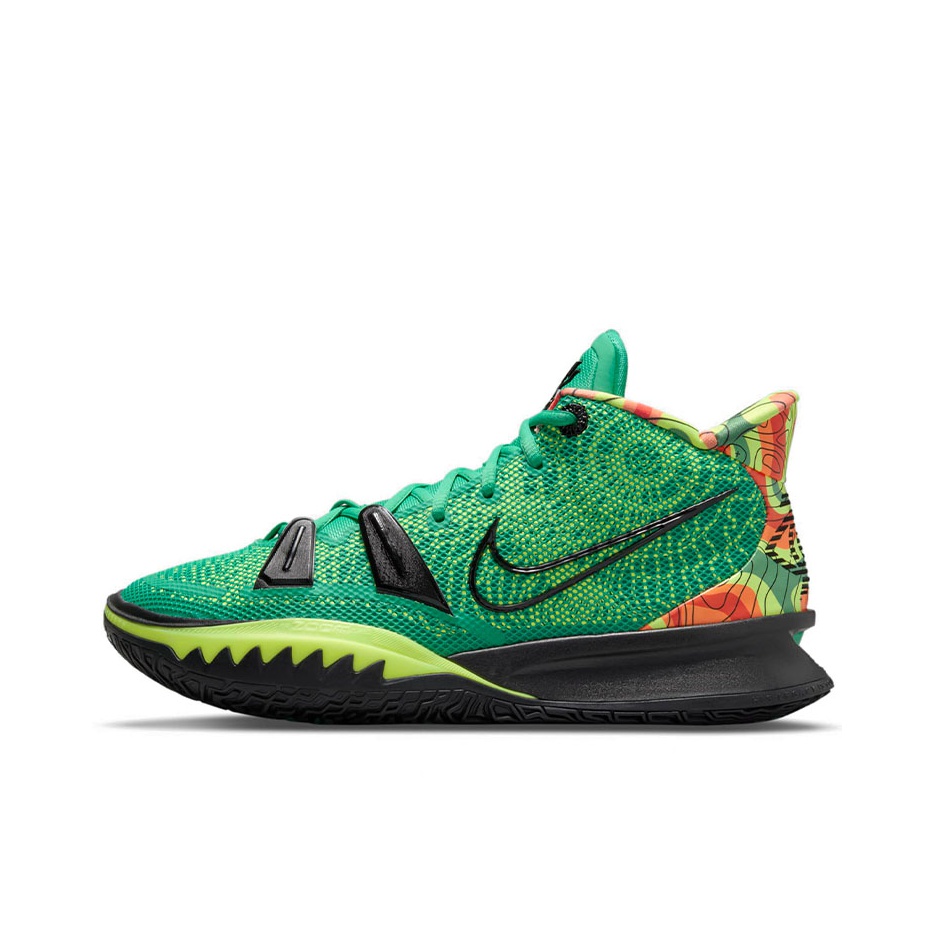 Nike Kyrie 7 Basketball Shoes Unisex Mid Top Green Black POIZON