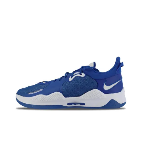 Nike PG 5 Basketball Shoes Men Low-Top Blue/White