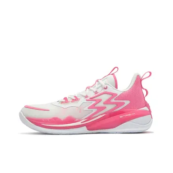 361° Big3 3.0 Durable Cushioning Low Top Performance Basketball Shoes Men's White Pink