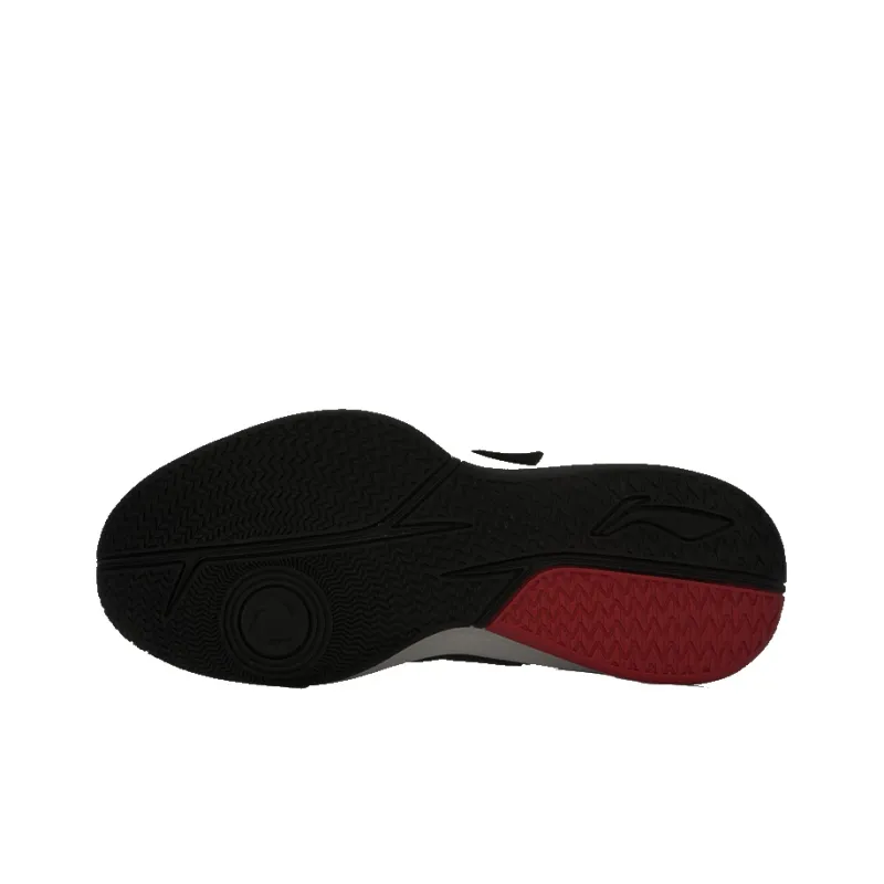 LiNing Harness Speed Anti-Slip And Wear-Resistant Support High-Top Basketball Shoes Unisex Black Red White-4