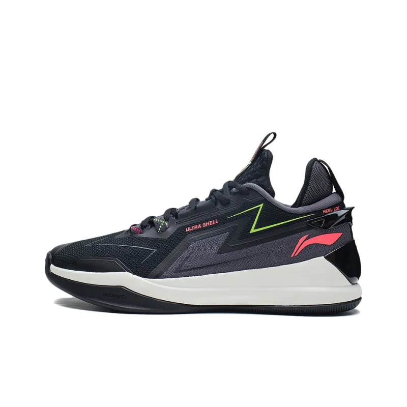 LINING Flash 2.0 Basketball Shoes Men Mid Top Black-0