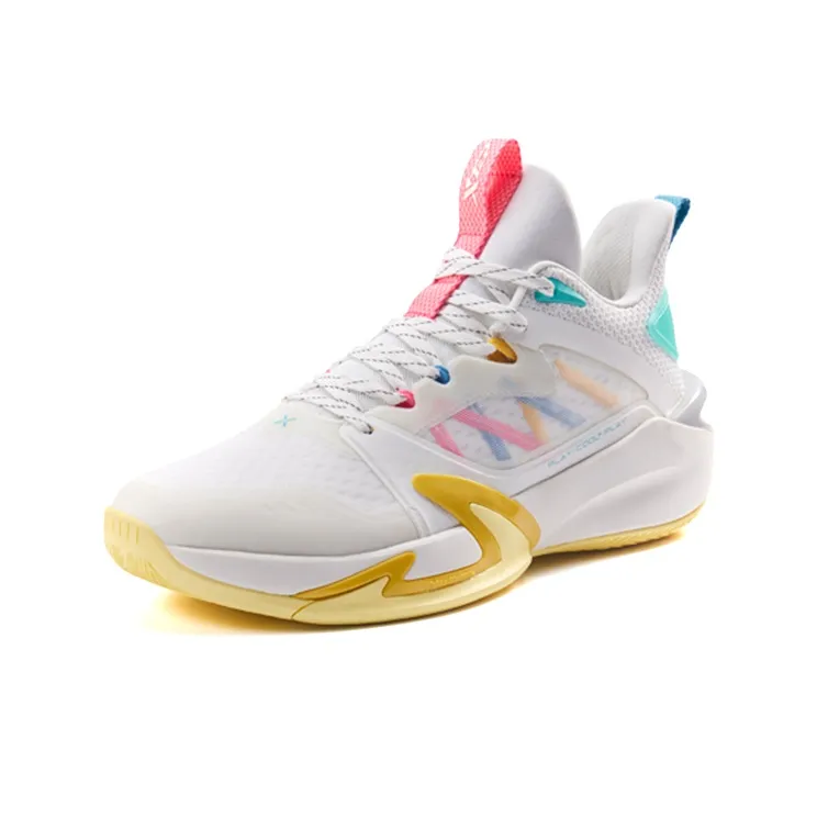 XTEP Light Feather 2 V2 Basketball Shoes Men Low-Top Sail White-1