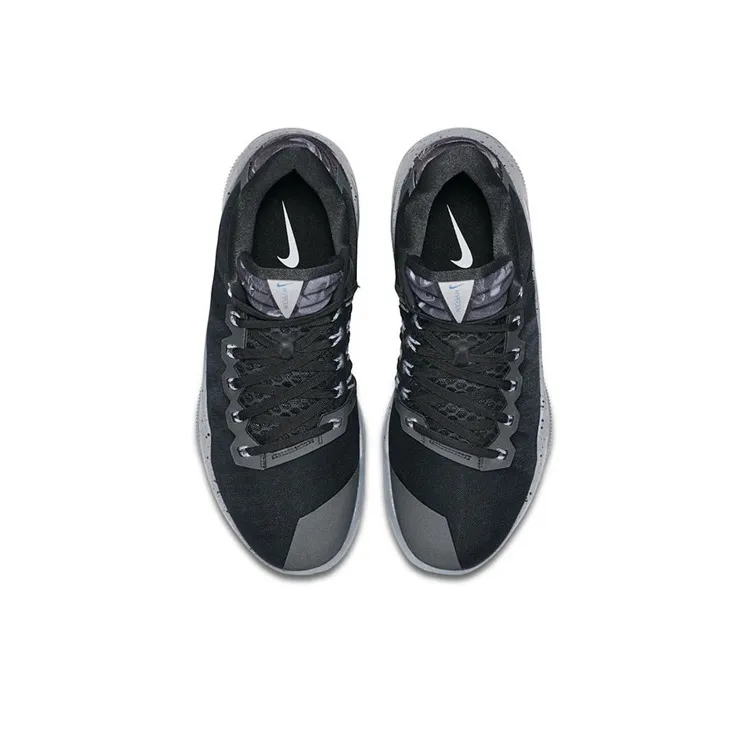 Nike Hyperdunk 2016 Anti Slip Wear Resistant Low Top Performance Basketball Shoes Men's Black Gray-2