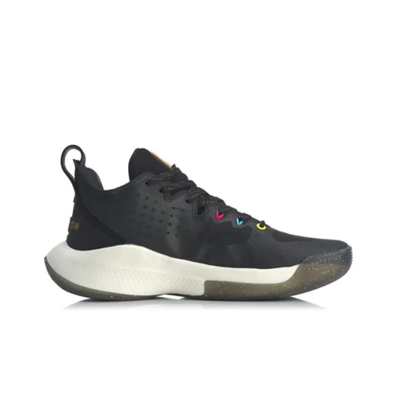 LINING Sound 8 Low Basketball Shoes Men Low Top Black-1
