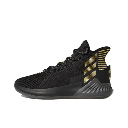 Adidas D Rose 9 Basketball Shoes Men Mid-Top Black/Gold