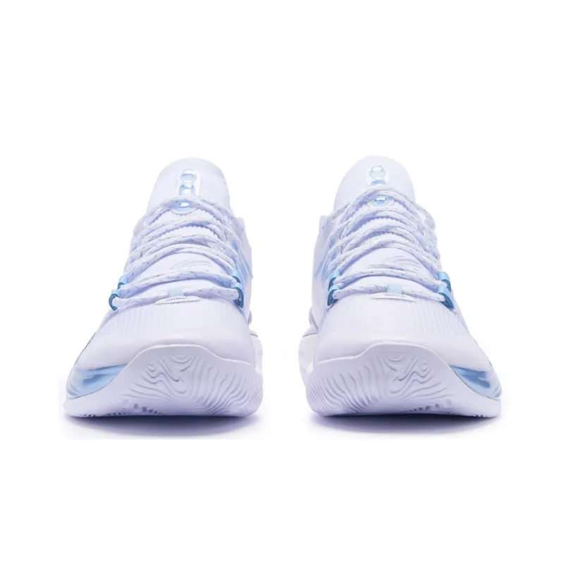 XTEP Jeremy Lin 2 Basketball Shoes Men Low Top New White/Taro Paste Purple/Carolina Blue-3