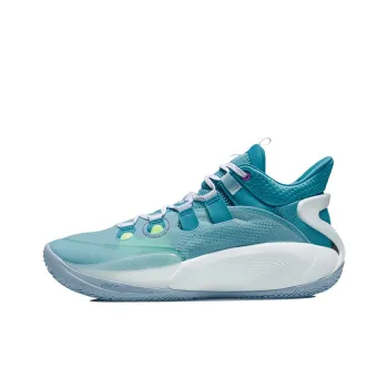 LiNing SONIC 9 Low Slip Resistant Cushioning Wear Resistant Low Top Performance Basketball Shoes Blue White