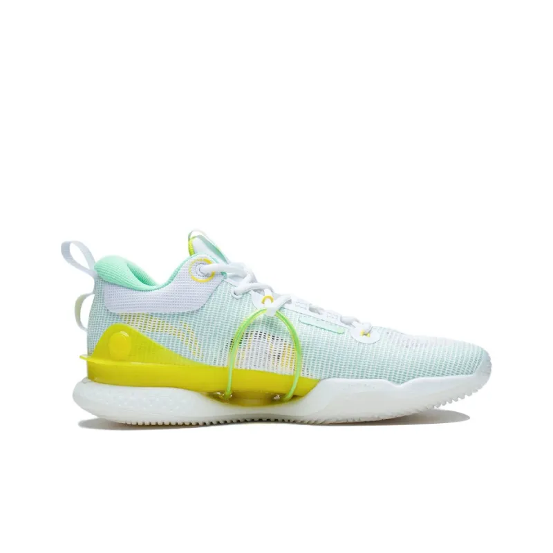 LINING Flash Strike 8 Summer Edition Basketball Shoes Men Low Top Standard White/Light Mint Green-1
