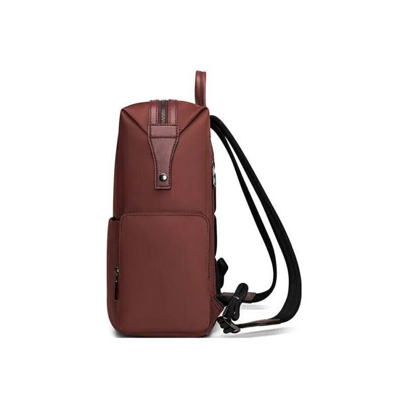 SAMSONITE Textile Cow Leather Backpack Laptop Bag Backpack Medium Size Women's Fuchsia-4