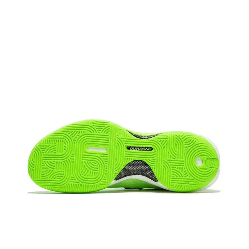 361° Supernova 1.0 Pro Anti Slip Wear Resistant Low Top Basketball Shoes Men's Green Black-4