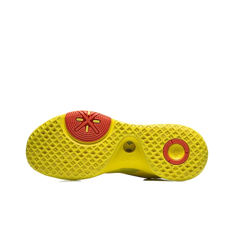 LINING 6 Throughout The Day Basketball Shoes Men Mid Top Dark Yellow-4