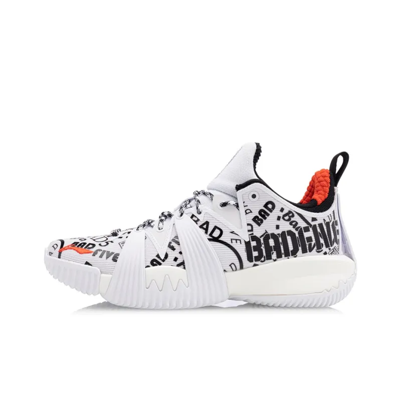 LiNing Badfive 1 Badfive Mid Top Basketball Shoes Men's White-0