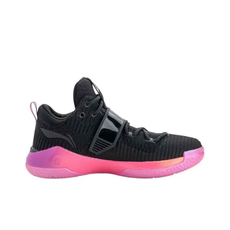 LiNing WOW 6 Sunrise Low Top Performance Basketball Shoes Women's Pink Black-1