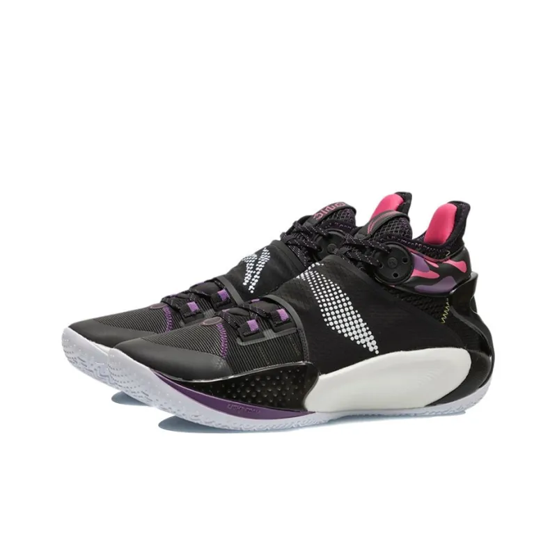 LINING Sonic IX CJ McCollum Men's Premium Shoes - Black/White-2