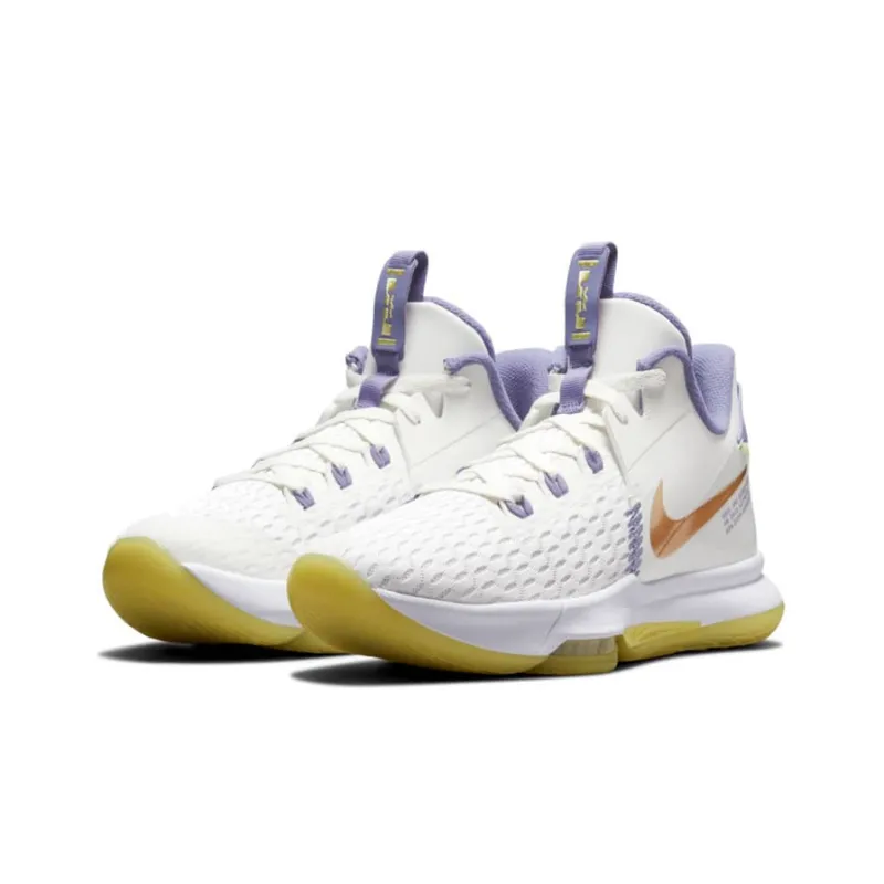 Nike LeBron Witness 5 'Summit White Metallic Bronze'-2