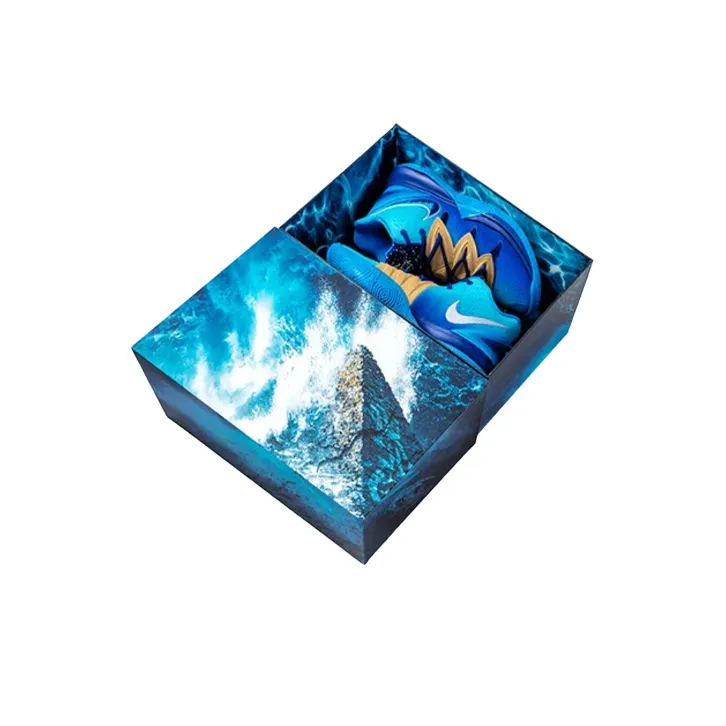 Nike Kyrie 5 Basketball Shoes Men Mid Top Blue-5