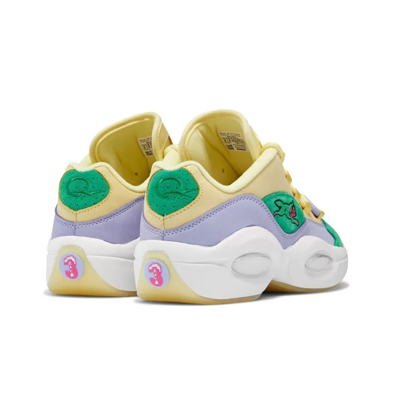 Reebok Question Low Bbc Ice Cream Running Dog Yellow Green-3