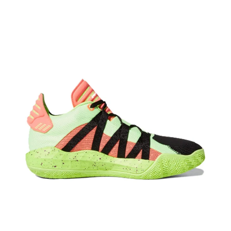 Adidas Dame 6 Signal Green Coral-1
