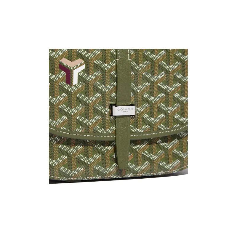 GOYARD Belvédère Canvas With Leather Messenger Bag Shoulder Bag, Crossbody Bag Unisex-4