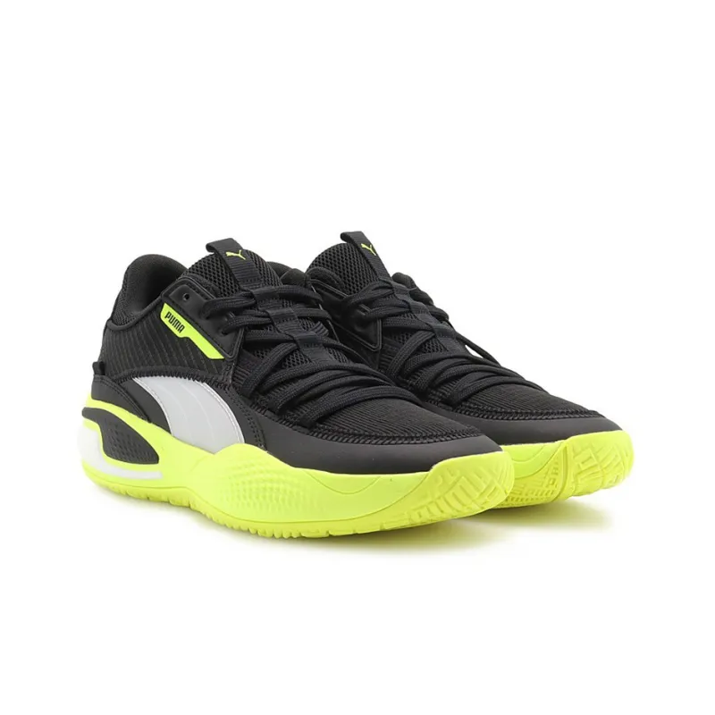 PUMA Court Rider Black Yellow Alert-3