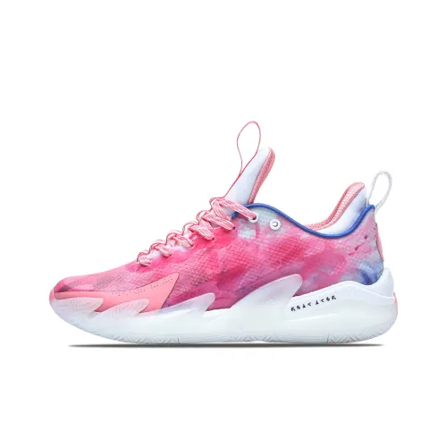 RIGORER Stop Ge 1.0 Basketball Shoes Men Low-Top Pink/White