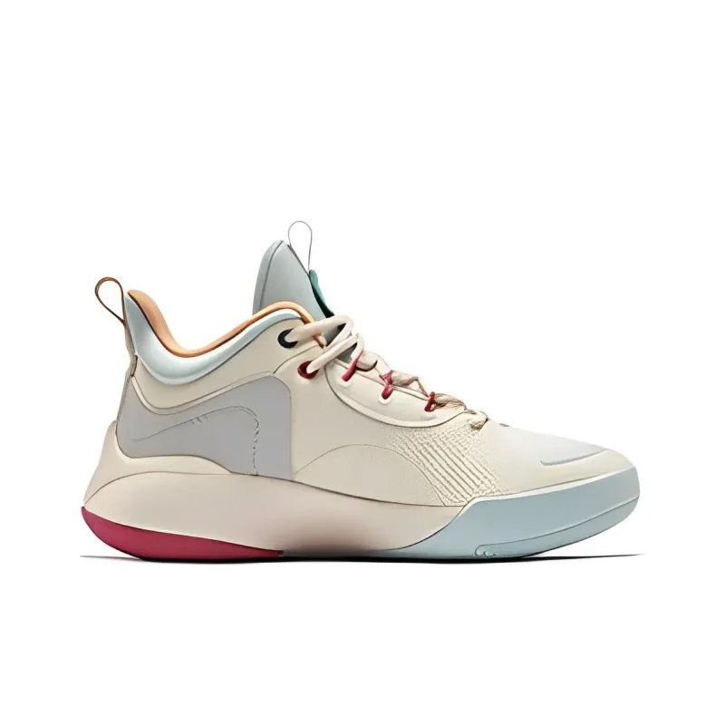 QIAODAN Cushioning, Slip Resistant, And Abrasion Resistant Mid Top Basketball Shoes Women's Yellow Blue-1