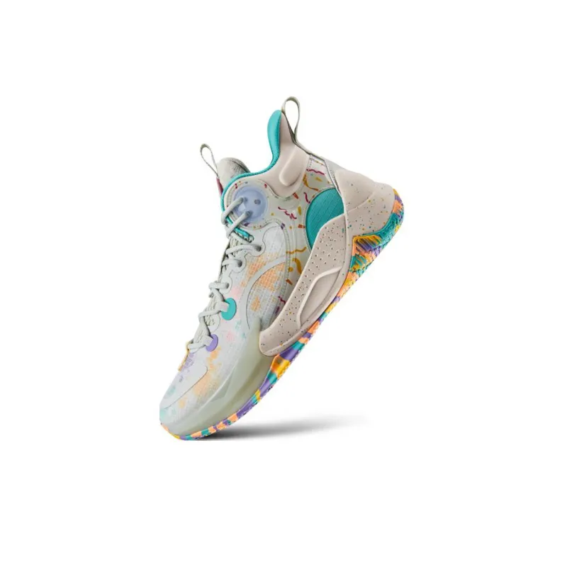 QIAODAN Busters 3Elite Abrasion Resistant Breathable High Top Basketball Shoes Men's Green-3
