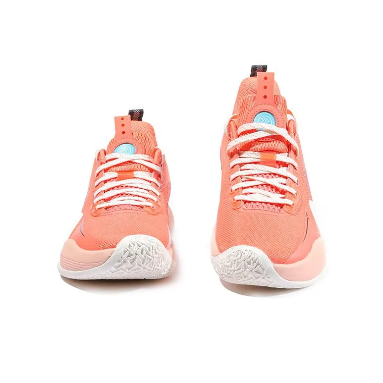 LiNing Speed 7 Non slip Wear resistant Shock Absorption Low Top Basketball Shoes Men's Tea Flower Red-3