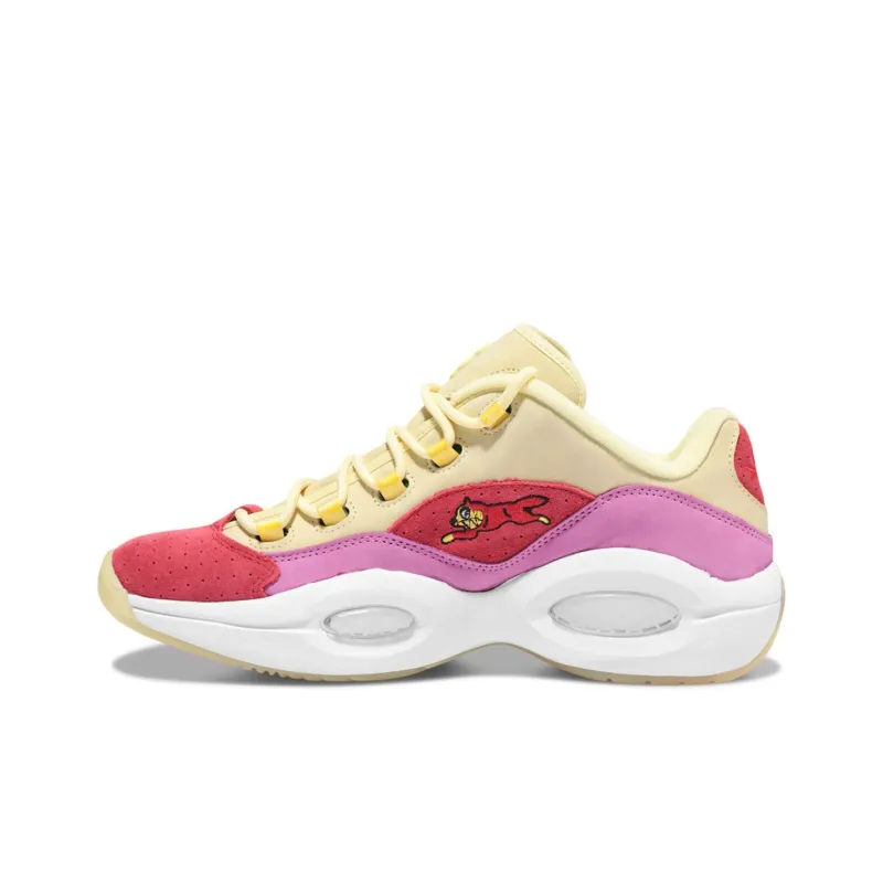 Reebok Question Low Bbc Ice Cream Running Dog Yellow Red-0