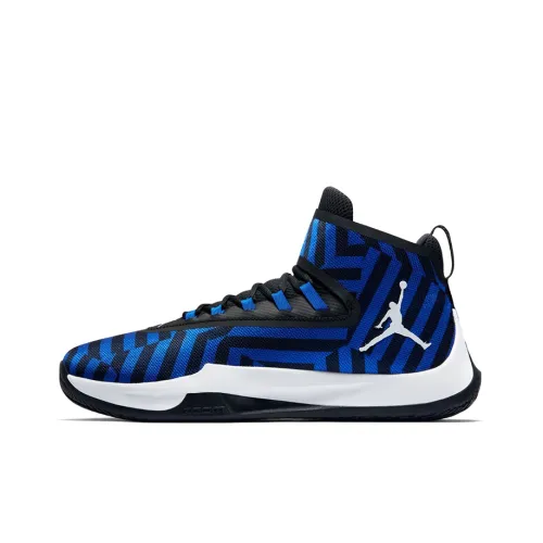 Jordan Fly Unlimited Basketball Shoes Men High-Top Black/Blue/White