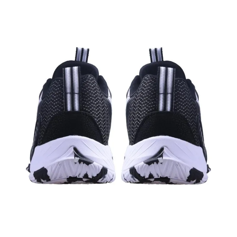 XTEP Lin Storm Collection Cushioning Slip Resistant Low Top Basketball Shoes Black White-3