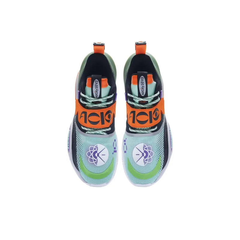 LiNing All City 10 V2 'Kinetic Energy' Cushioning Lightweight Rebound Low-Top Performance Basketball Shoes Green Black-3