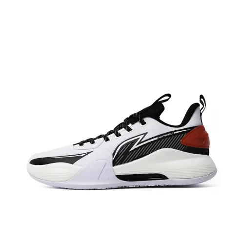 LINING Speed 7 Basketball Shoes Men Low-Top White/Black/Red