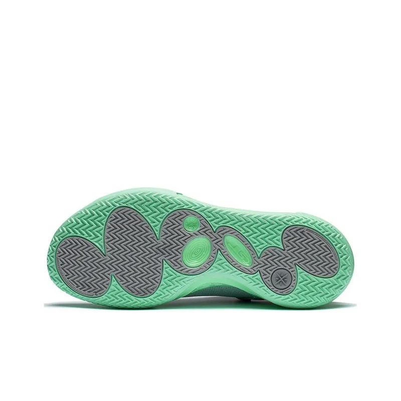LiNing All City 11 Cushioning Anti Slip And Wear Resistant Low Top Basketball Shoes Men's Gray Green-4