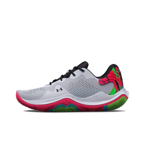 Under Armour Spawn 4 Basketball Shoes Men Low-Top Gray