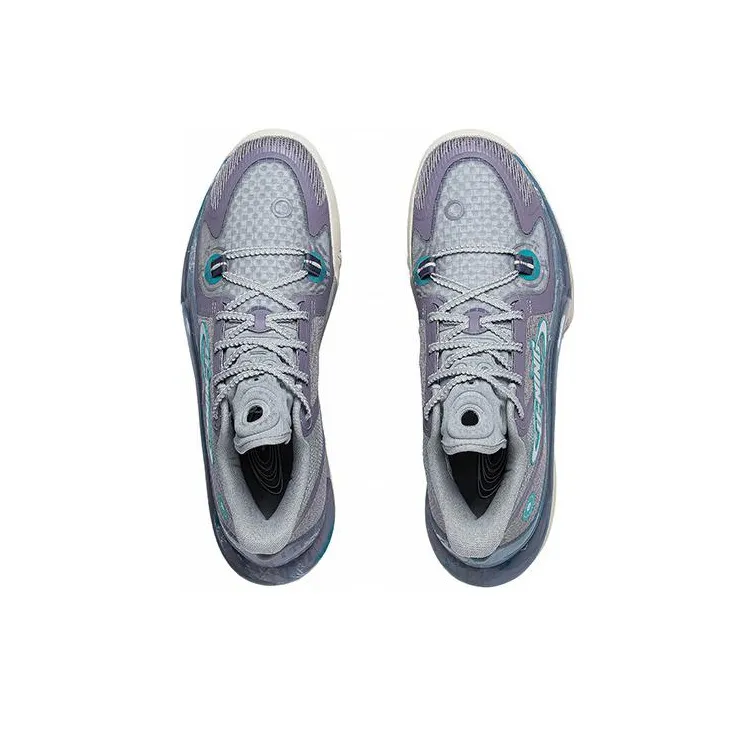 LiNing SONIC 11 Astro S1 Cushioning Anti Slip And Wear Resistant Low Top Basketball Shoes Men's Brick Gray-2
