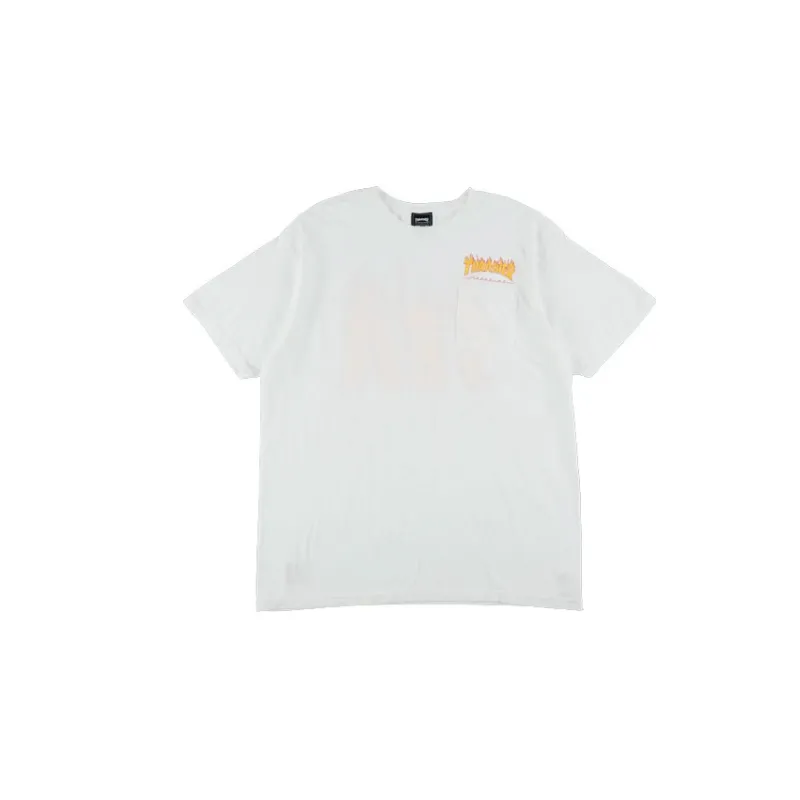 Wind And Sea X Thrasher X WIND AND SEA CO-TITLED SERIES T-Shirts Unisex White-1
