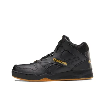 Reebok Royal BB4500 2 Cushioning Anti-Slip And Wear-Resistant Coverage Mid-Top Basketball Shoes Men's Black Yellow