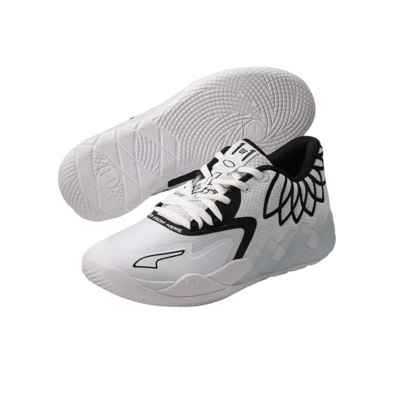 PUMA LaMelo Ball MB.01 Lo White Black-4