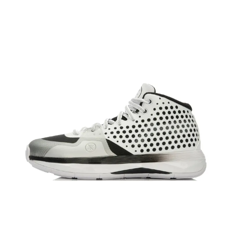 LiNing Wade ALLDAY All Day Cushioning Mid Top Basketball Shoes Unisex Black White-0
